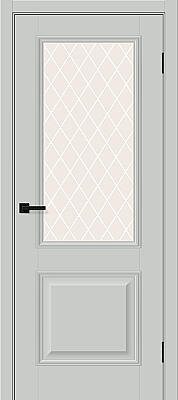 Классик-13 / Grey Silk / White Сrystal