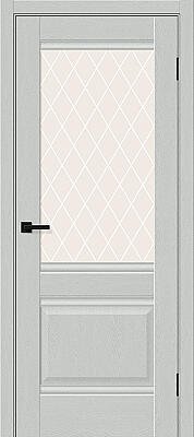 Дверь Прима-3 / Grey Silkwood / White Сrystal